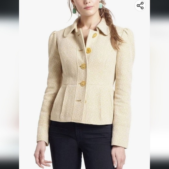 Tabitha Anthropologie Tweed Blazer -> Tabitha Anthropologie Tweed Blazer - Picture 1 of 6